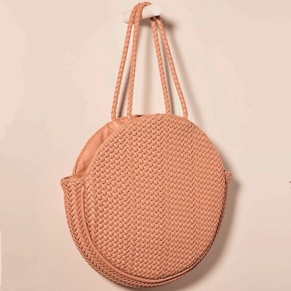 HTF Anthropologie Alison Woven Tote Bag - Picture 2 of 3